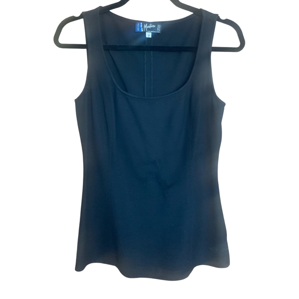 MONTANA BY CLAUDE MONTANA fitted black tank camisole  size 4  VINTAGE PIECE
